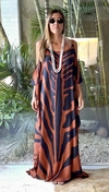 Kaftan Zebra Marrom Alça