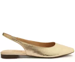 ANACAPRI Sapatilha Slingback Essencial Dourada - Morena Shoes