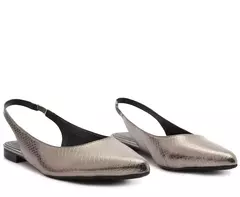 ANACAPRI Sapatilha Slingback Essencial Prata - comprar online