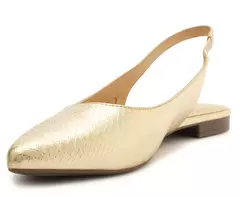 Imagem do ANACAPRI Sapatilha Slingback Essencial Dourada