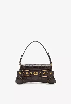 VICENZA Bolsa Shoulder Lien Média Marrom - Morena Shoes