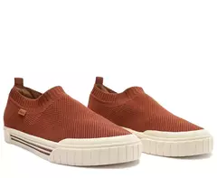 ANACAPRI Tênis Slip On Knit Alê Marrom Nut 37 - comprar online