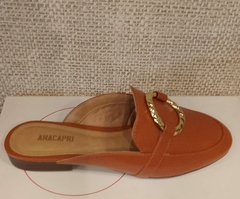 ANACAPRI MULE CARAMELO COM ARGOLA - Morena Shoes