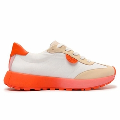 ANACAPRI TENIS BRANCO E LARANJA LOLLA SPORTY