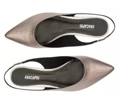 ANACAPRI Sapatilha Slingback Essencial Prata na internet