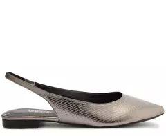 ANACAPRI Sapatilha Slingback Essencial Prata