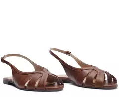 ANACAPRI Sapatilha Slingback Marrom Boho - comprar online