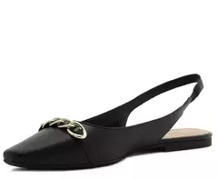 ANACAPRI Sapatilha Slingback Preta Correntes na internet