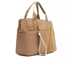 ANACAPRI Bolsa Tote Grande Sporty Nylon Bege na internet