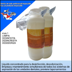 Vacuum clean liquido limpiador para el sistema de aspiración de equipo dental x2