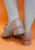 Sapato Bottero Casual Feminino Salto Baixo Corrente Couro Bege na internet