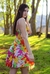 Vestido Florido Solto Curto Flor de Lis - comprar online