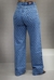 Calça Jeans Consciência Wide Leg cintura alta com Estampa a Laser - comprar online