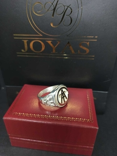 Anillo Sello Fútbol Plata 925 - comprar online