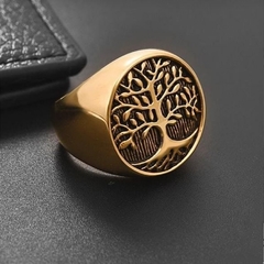 Anillo Árbol de Vida Oro 18k