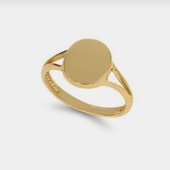 Anillo Tipo sello Oro 18k AN213