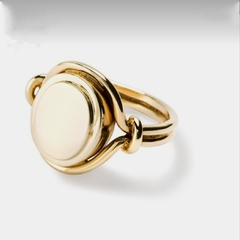 Anillo Tipo Sello Oro 18k AN321