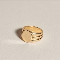 Anillo tipo sello Oro 18k AN243