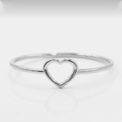 Anillo corazón fino Plata 925 AN613