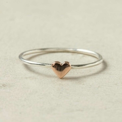 Anillo Plata y oro Rose