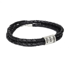 Pulsera cuero Plata 925 Unisex - comprar online