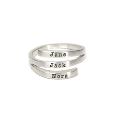 Anillo Personalizado Triple Plata 925