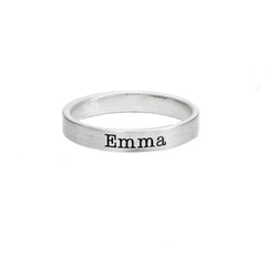 Anillo personalizado simple Plata 925