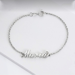 Pulsera Nombre Plata 925 Personalizada