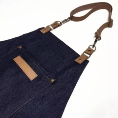 Delantal Jeans cuero