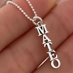 Dije nombre personalizado plata - comprar online