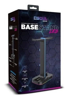 BASE SOPORTE STAND AURICULARES GAMER 2 USB - comprar online