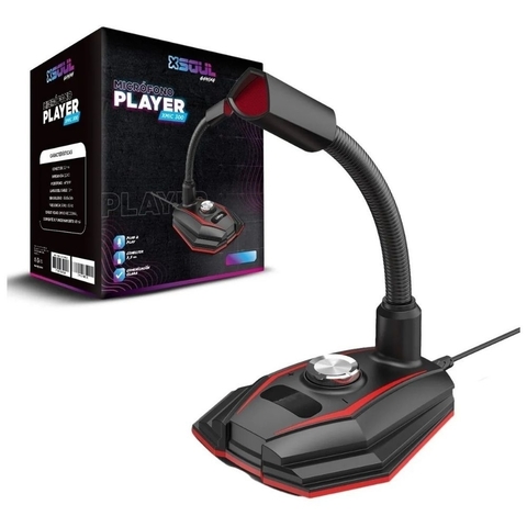 MICROFONO GAMER SOUL PLAYER USB FLEX XMIC350 - DB Store