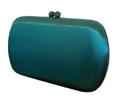 Clutch - Cetim Betim Verde - comprar online