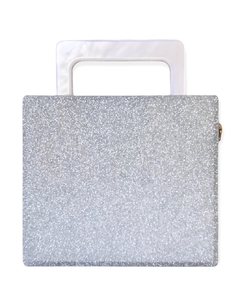 Clutch - Lumi Branca e Prata Shine - comprar online