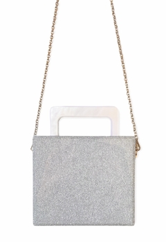 Clutch - Lumi Branca e Prata Shine - comprar online