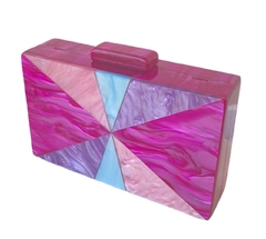 Clutch - Square Trion Rosa - comprar online