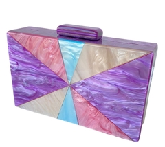 Clutch - Square Trion Roxa - comprar online