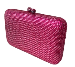 Clutch - Cristais Square Pink - comprar online