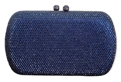 Clutch - Cristais Square Azul Marinho