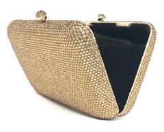 Clutch - Cristais Square Dourada - loja online