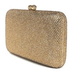 Clutch - Cristais Square Dourada na internet