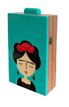 Clutch - Frida Kahlo Turquesa Plus - comprar online