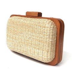 Clutch - Ráfia Retrô Bege Plus - loja online