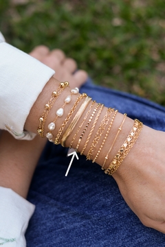 Pulseira rodinhas achatadas - comprar online