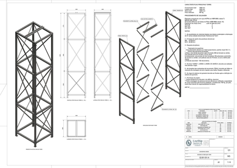Projeto Detalhado de Elevador de Carga (Cap. 400kg) - Completo