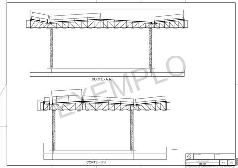 Projeto Customizado de Coberta Metálica (1.001m² até 4.000m²) [R$/m²]