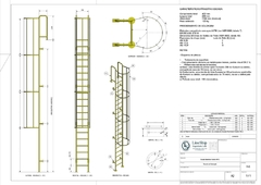 Projeto Escada Marinheiro com Gaiola (até 10,0m completa sem ART)