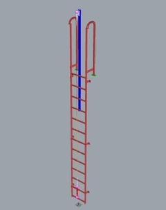 Projeto Linha de Vida Vertical para Escada Marinheiro 12m (Completo sem ART) - comprar online