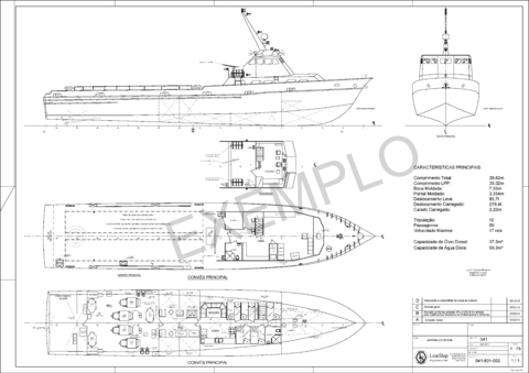 Serviço de Projeto para Embarcação maior 50AB (0312-N01)