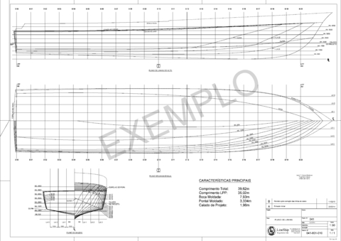 Serviço de Projeto para Embarcação maior 50AB (0312-N01)
